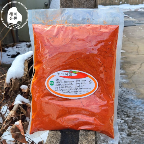 해피유통 국내세척건조 보통맛 특진 수입고춧가루, 1kg, 20개