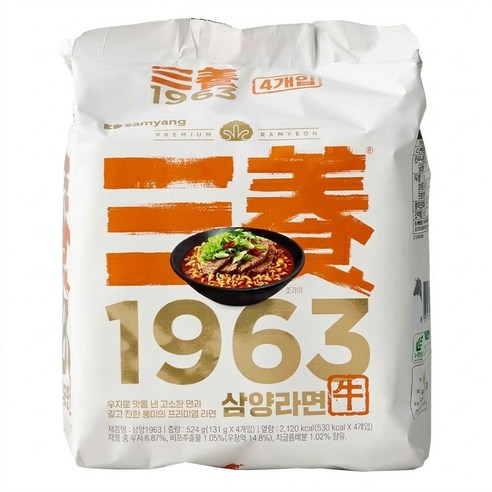 36년 만에 부활 삼양 1963 우지라면