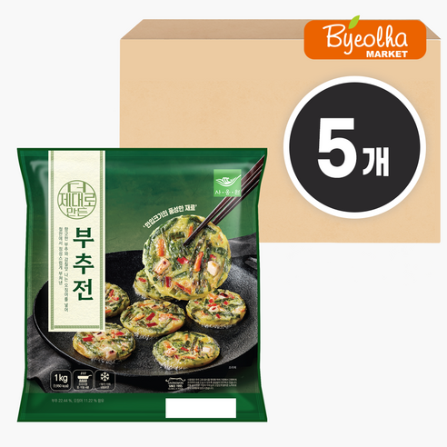더 제대로만든 부추전 1kg (30g x33ea), 1kg, 5개