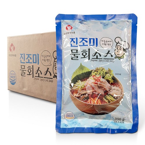 진조미 물회소스 350gX30ea (1박스) 무료배송 / 주문진물회 물회육수 물회양념 진조미식품