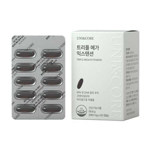유니앤코어 트리플 메가 익스텐션 60캡슐
