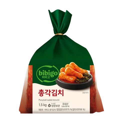 CJ 비비고 총각김치, 1.5kg, 4개