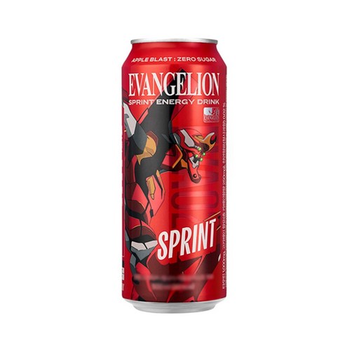 에반게리온 스프린트에너지드링크 애플블라스트제로 500ml x 2개, 500ml, 2개