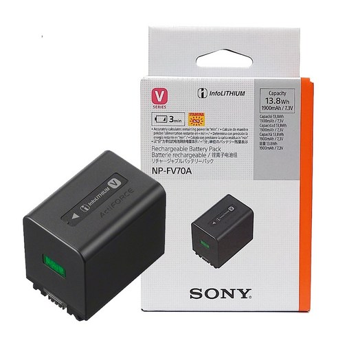 소니정품 FV70 FV70A NPFV70A 캠코더 배터리