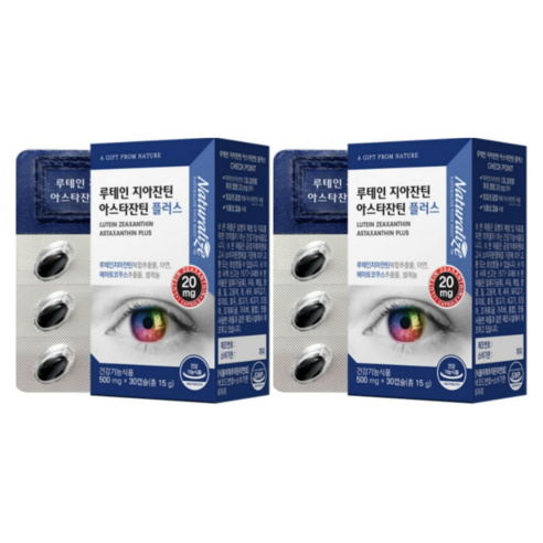 네추럴라이즈 루테인 지아잔틴 아스타잔틴 플러스 15g, 60정, 1개