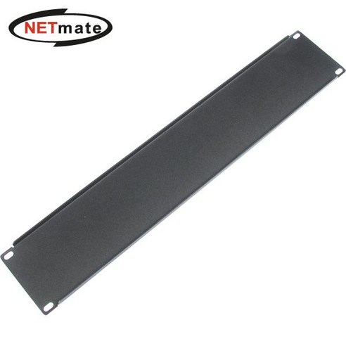 넷메이트 넷메이트 허브랙 블랭크 판넬 2U 블랙 CYPN-2U Black