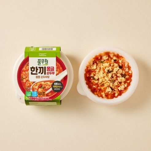풀무원 한끼몽글순두부 짬뽕순두부탕 277g 2개