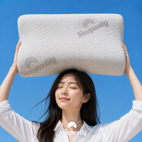 슬립웰리 스탠다드 5성급 기능성 경추베개 목디스크 일자목 거북목 옆으로자는 천연 라텍스베개, 1개