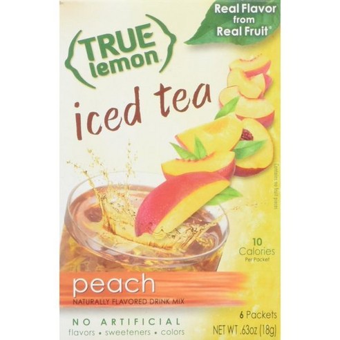 True Citrus 아이스티 에이드 원액 분말 가루 트루 레몬 복숭아 아이스 티 믹스 당신의 갈증을 해소해주는 즉석 파우더 음료 패킷 키트에는 군침 도는 시트러스 6개가 들어