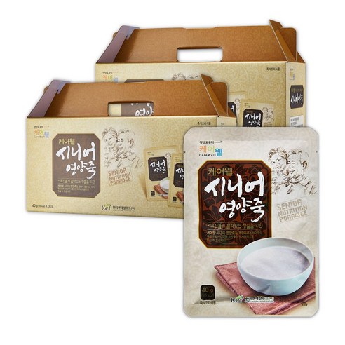 케어웰 시니어영양죽, 1.2kg, 2개