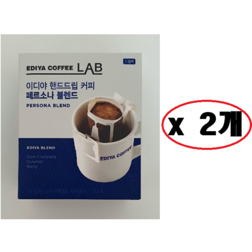 이디야커피연구소 핸드드립 커피 페르소나 블렌드, 8g, 7개입, 2개