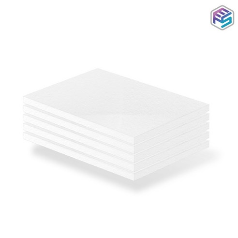 직사각 스티로폼 45cm x 30cm 20T(2cm) 5개 EPS 압축스티로폼 스치로폼, 화이트, 1세트