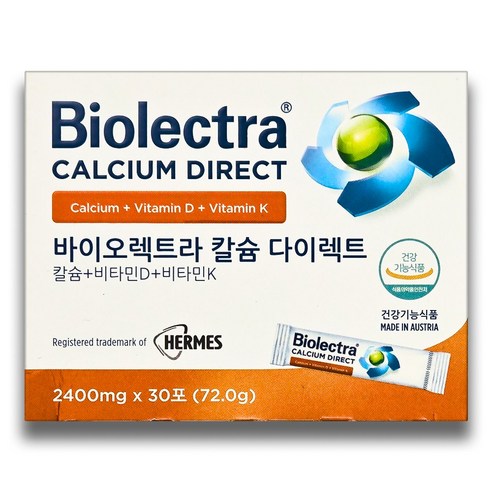 헤어메스 바이오렉트라 칼슘 다이렉트 2400mg 30포 임산부 패밀리 수유부 어린이 성인