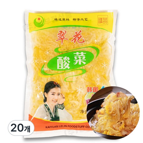 차마요 중국식품 절인 배추 중국 절임 추이화 쏸차이 500g