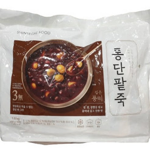 신세계푸드 통단팥죽 450g X 4입, 1800g(냉장배송)