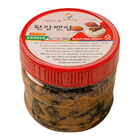 강경재성젓갈 된장깻잎 국내가공, 4kg, 1개