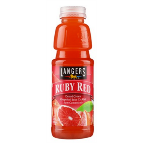 랭거스 루비레드 자몽 주스, 449ml, 4개