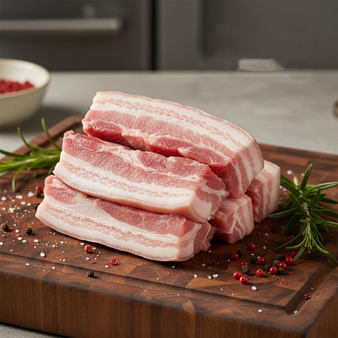 국내산 한돈 삼겹살 보쌈용,수육용 돼지고기 / 촉촉한 수육용 삼겹살, 5개, 1.2kg