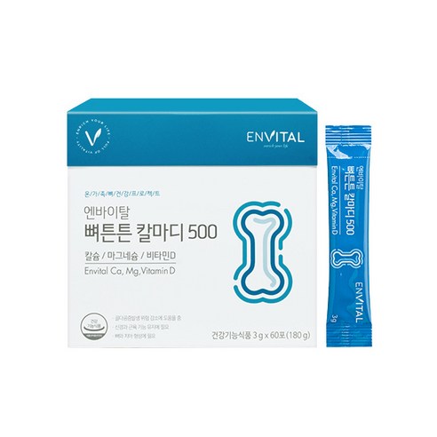 엔바이탈 뼈튼튼 칼마디500 3g X 60포, 1개, 3g