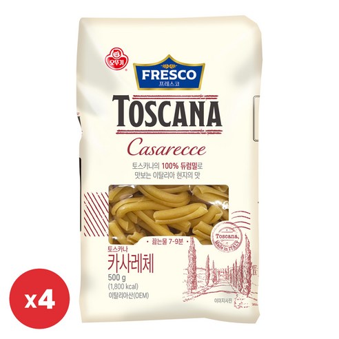 오뚜기 프레스코 토스카나 카사레체 500g 4개, 4개, 500g