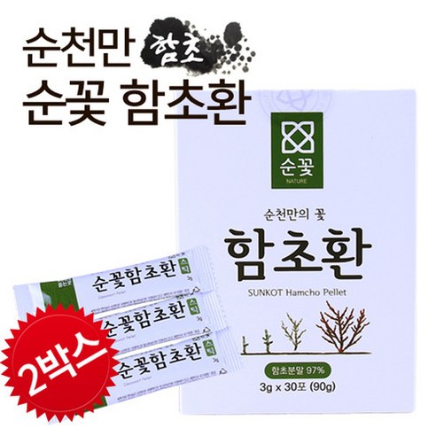 순천만 유기농 [순꽃] 함초환을 스틱으로 (3g * 30포) 1박스