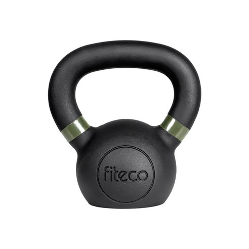 FITECO 프리미엄 케틀벨 크로스핏 전신운동, 1개, 6kg, 블랙