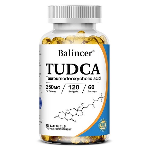 TUDCA 타우르 데옥시콜산 캡슐 - 250mg TUDCA - 고순도 영양공급, 1개, 60회분