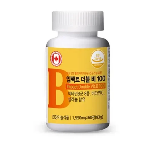 임팩트 더블비 100 60정 1개  2개월분 비타민 셀레늄