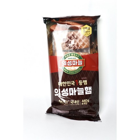 [롯데햄] 롯데 의성 마늘 햄 440g X 2개, 2개, 440g