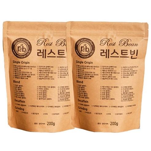 에티오피아 예가체프 G4, 모카포트(가정용에스프레소머신), 200g, 2개