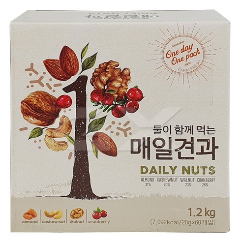 대봉식품 둘이 함께 먹는 매일 견과