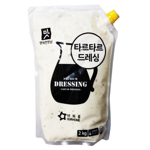 아워홈 행복한맛남 타르타르 소스 2kg , 4개