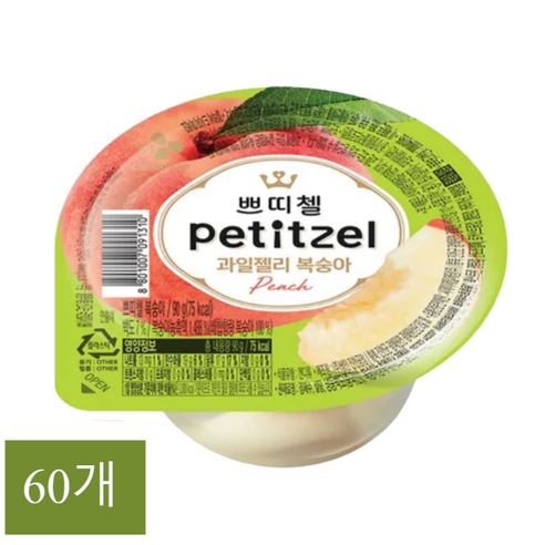 쁘띠첼 과일젤리 복숭아 90g/210g