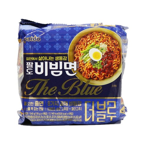 신상 팔도 비빔면 더 블루 135g