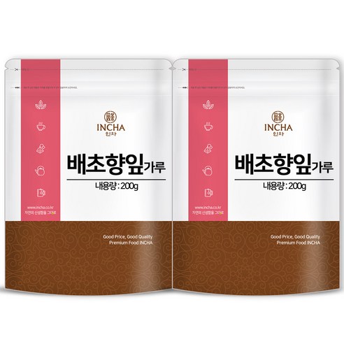 인차 국산 배초향 가루 분말 곽향 방아잎 파우더, 2개, 200g