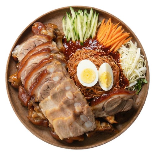 [서울3대족발]만족오향족발 미슐랭 9년 연속 선정 순살 사태족발슬라이스220g+미니족발 400g+보쌈 300g+쟁반국수 세트