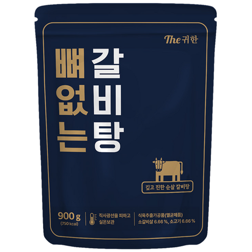 더 귀한 뼈없는 갈비탕 900g, 900g, 4개