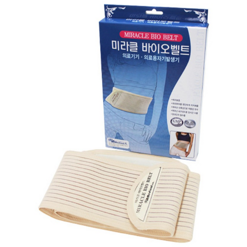 의료용 자기발생 미라클 바이오벨트 허리보호대 요통보호대 허리지지대 요툥대 벨트, 1개