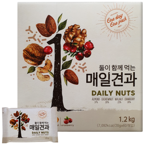 대봉식품 둘이 함께 먹는 매일 견과