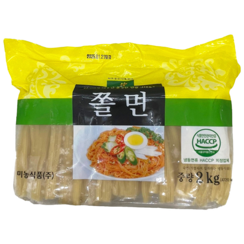 (미농) 쫄면 2k ( 냉동포장 + 아이스팩 포함 ), 2kg, 1개