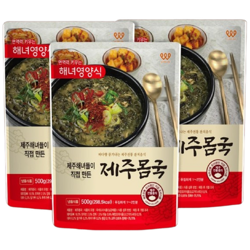 [제주웰링] 제주해녀들이 만든 제주산 좋은재료 제주몸국, 500g, 1개