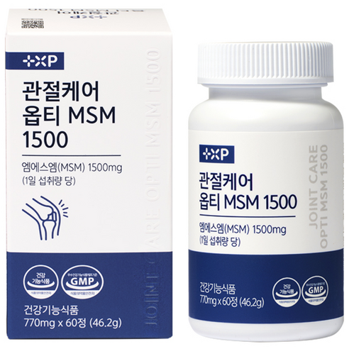관절 영양제 MSM 옵티 관절케어 1500 연골, 3개, 60정
