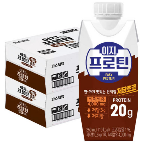 롯데웰푸드 이지프로틴 저당초코 드링크믹스 RTD