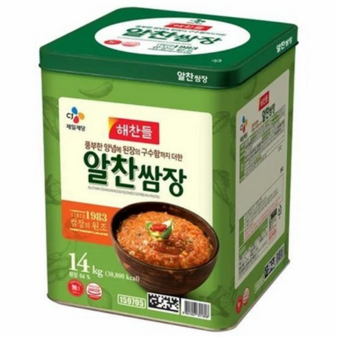 해찬들알찬쌈장 말통