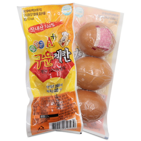 알장군 A+ 구운계란 120g (3구) 식사대용 구운란