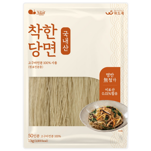 크로바 국산 착한당면, 1개, 1kg