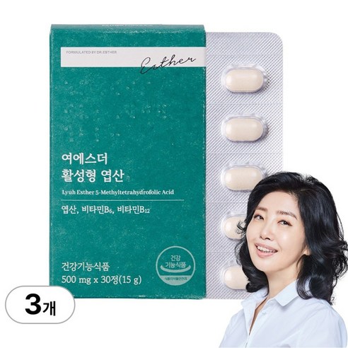 [본사직영] 여에스더 활성형 엽산 (국내 특허 보유 5-MTHF) 국민영양 프로젝트