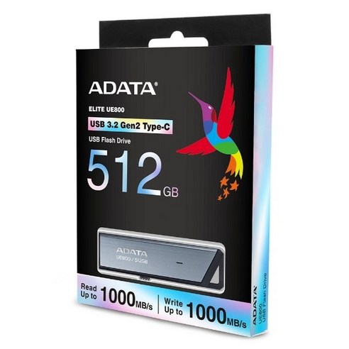 ADATA 외장SSD, UE800 (USB3.2 Gen2/Type-C) (1000MB/s, 1000MB/s)