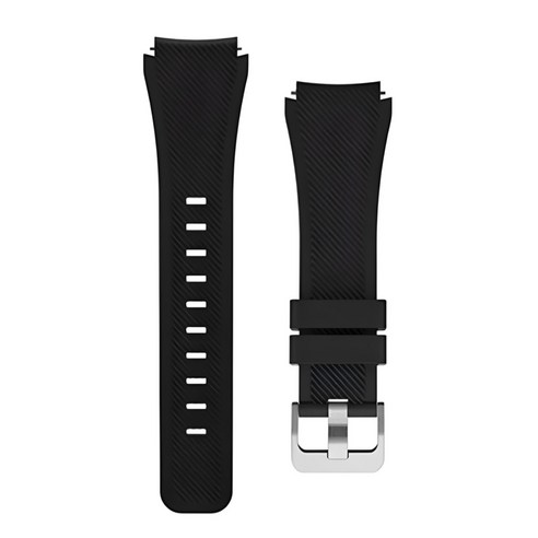 SM-R850/R855/R840/R845 갤럭시워치3 41 45MM 패턴 실리콘 우레탄 시계줄 스트랩 밴드, 블랙