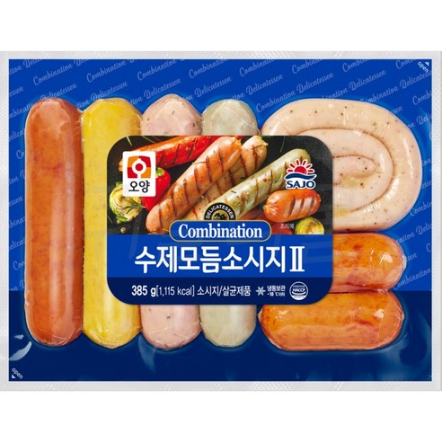 [사조오양] 수제 모듬 소시지 385g 냉동